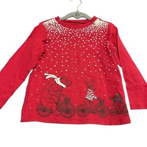 First Impressions Red Long Sleeve Tee Size 2T NWT